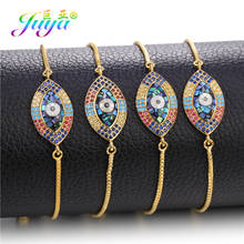 Juya-pulsera de ópalo hecha a mano para mujer, brazalete griego de ojo, oro/Rosa ajustable, pulsera turca 2024 - compra barato