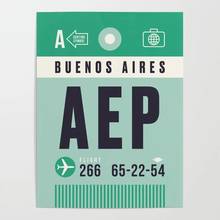 Home Decoration Hd Print Pictures Luggage Tag Aep Wall Art Modular Argentina Letter Poster Canvas Painting For Living Room Frame 2024 - buy cheap