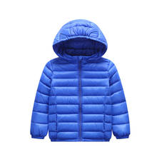 Casacos de inverno para crianças, jaquetas da moda para meninos e meninas, casaco quente com capuz e jaqueta casual 2024 - compre barato