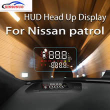 XINSCNUO OBD Car HUD Head Up Display For Nissan patrol 2010-2016 2017 2018 2019 OBD2 head-up display 2024 - buy cheap