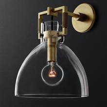 Copper Luxury LED Wall Light Modern Black Or Gold Clear Glass Ball Wall Lamp For Dining Living Room Background Bedroom Bedside 2024 - buy cheap