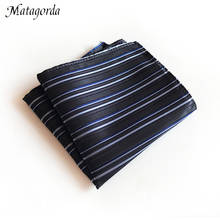 Luxury Brand Man Hanky 25x25CM Pocket Towel Stripe Pocket Squared Handkerchief Business Small Square Scarf Ascot Tie Accessory 2024 - buy cheap