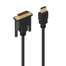 Cable de Video adaptador HDMI a DVI-D-HDMI macho a DVI macho a HDMI a DVI Cable 1080p LCD de alta resolución y monitores LED 2024 - compra barato