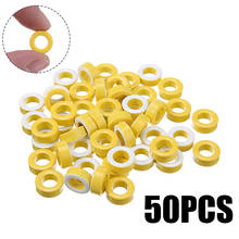 50pcs Toroid Ferrite Cores T50-26  Yellow White Ring Iron Cores For Power Transformers Inductors 7.5mm Inner Diameter 2024 - buy cheap