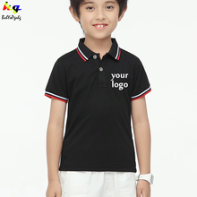 Kids polo shirt custom/design logo kids summer short sleeve polo shirt print logo kids casual top 2024 - buy cheap