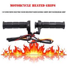 2021 Winter Cycling Warmth12V  Motorcycle Handlebar 25W Electric Hot Heated Grips Handle Handlebar Warmer Manillar Motocicleta 2024 - buy cheap