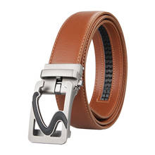 Men's Belts Luxury Automatic Buckle Genuine Leather Strap Coffee Brown for Mens Belt Designers Brand High Quality 2024 - buy cheap