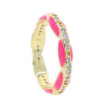 Blue Pink Black Enamel Rings for Women Gold Color Stacking Set Rainbow Color Ring Fashion Finger Jewelry Hot Suit 2021 2024 - buy cheap