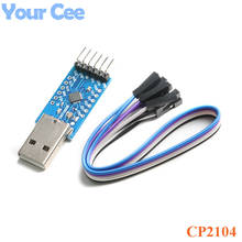 Módulo conversor serial cp2104, usb para ttl, módulo stc prgmr, para arduino, substitui cp2102 com cabos dupont 2024 - compre barato