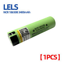 Lels ncr18650b 3.7v 3400mah 18650 bateria recarregável de lítio para bateria de lanterna (sem pcb) 2024 - compre barato