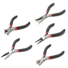 5Pcs Jewellery Mini Pliers Set Kit Cutter Chain Round Bent Needle nose Beading Making Repair Tool Kit DIY Tools 2024 - buy cheap