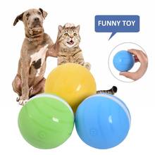 Active Jump Ball Dog Toy USB Electric Pet Ball LED Rolling Flash Elastic Ball Cat Automatic Roll Fun Interactive Toy Waterproof 2024 - buy cheap