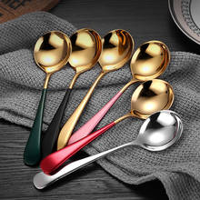 Dinnerware 304 Stainless Steel Cutlery Spoon Coffee Spoon Teaspoon Flatware Tableware Kitchen Silverware Drinking Flatware 1pc 2024 - buy cheap