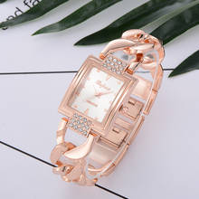 2020 Women Watches Luxury Rose Gold Dial Quartz Analog Wristwatches NEW Stainless Steel Strap Gift Dress Clock Zegarki Damskie 2024 - buy cheap