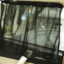 Janela lateral do carro cortina de janela do carro escudo da janela deslizante malha cortina de carro anti calor sol protetor uv capa cortinas coche pára-sol 2024 - compre barato