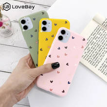 Lovebay Silicone Love Heart Phone Case For iPhone 11 12 13 Pro Max X XR XS Mini 7 8 6s Plus SE 2020 Candy Color Soft TPU Cover 2024 - buy cheap