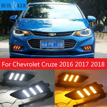 2Pcs DRL For Chevrolet Cruze 2016 2017 2018 Daytime Running Lights fog lamp cover headlight 12V Daylight signal for Chevy 2024 - buy cheap