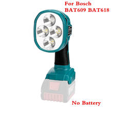 Indicado para bateria de íon de lítio bosch 14.4v-18v 12w luz de led trabalhando com bateria bat609 bat618 bat609g bat618g 2024 - compre barato