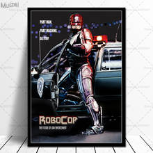 Robocop-Póster de arte, película clásica, pintura en lienzo, imágenes de pared Retro, impresiones para decoración del hogar y sala de estar 2024 - compra barato