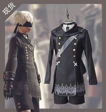 NieR:Automata cos YoRHa No. 9 Type S anime man woman cosplay High-quality Kimono  fashion costume set Jacket + pants + necklace 2024 - buy cheap