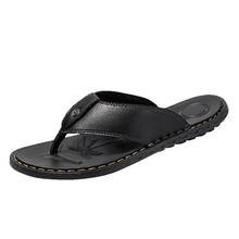 Mazefeng 2020 Men Slippers Rome Flip Flop Beach Slipper Comfortable T-Strap Open Toe Slipper Zapatos De Hombre Plus Size 39-44 2024 - buy cheap