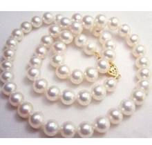 Collar de perlas AAA +, 9-10MM, blanco, Mar del Sur, 20 pulgadas, envío gratis 2024 - compra barato