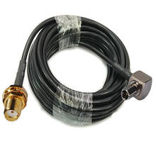 LMR195-Cable TS9 macho RA a SMA conector hembra, Cable de extensión Coaxial RF de 50ohm, 1m, 3m, 5m, 10m, 15m, 20m, 30m 2024 - compra barato