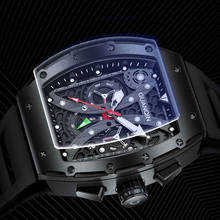 Guanqin Mechanical Watch Men Automatic Skeleton Movement Business Wirstwatch Top Brand Luxury Clock Waterproof relogio masculino 2024 - buy cheap