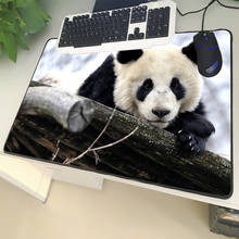 XGZ Animal Large Size Mouse Mat Locking Rare Cute Black and White Panda Pattern Laptop PC Mat Rubber Universal Non-slip 2024 - buy cheap