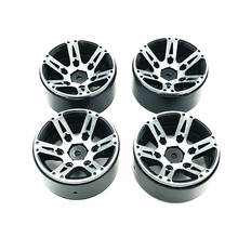 4Pcs Rc Rock Crawler Wheel Rim 1.9 Inch Beadlock For 1/10 Axial Scx10 90046 Tamiya Cc01 D90 D110 Tf2 Traxxas Trx-4(Black) 2024 - buy cheap