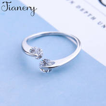 Korean New Crystal Rings For Women Wedding Boho Female Charms Jewelry Bridal Valentines Gifts aneis 2020 2024 - buy cheap