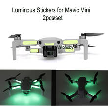 Светящиеся наклейки Mavic для ночного полета, миниатюрные флуоресцентные наклейки, декоративные наклейки, наклейки для DJI Mavic, аксессуары для мини-дрона 2024 - купить недорого