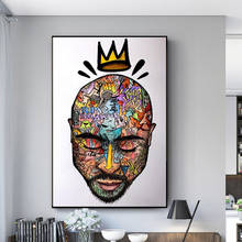 Graffiti Art Canvas Painting Wall Art Abstract Rapper of 2PAC Posters and Prints Street Art Picture for Living Room Home Decor 2024 - buy cheap