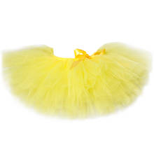 Yellow Girls Tutu Skirt Fluffy Children Ballet Dance Tutu Kids Skirts for Girls Pettiskirt Birthday Party Tulle Baby Girl Skirt 2024 - buy cheap