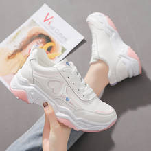 Moda primavera mulher tênis de verão feminino andando plataforma vulcanizada sapatos conforto branco feminino para calçados esportivos chunky 2024 - compre barato