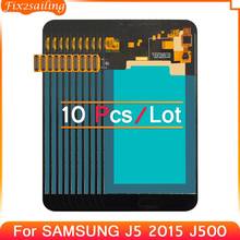 Pantalla LCD Oled de copia para móvil, montaje de pantalla táctil para Samsung Galaxy J5 2015, J500, J500F, J500FN, J500H, J500M, 20 pines, 100% probado, 10 Uds. 2024 - compra barato