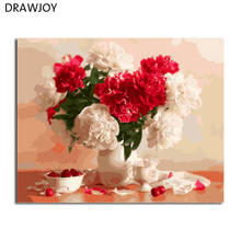 DRAWJOY Flower Framed Picture DIY Painting By Numbers Painting & Calligraphy Home Decoration For Living Room Wall Art 2024 - buy cheap