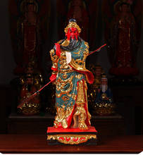 48cm large Asia HOME shop Hall Bring wealth Recruit money GOOD LUCK God of fortune royal Dragons guan gong god FENG SHUI statue 2024 - buy cheap