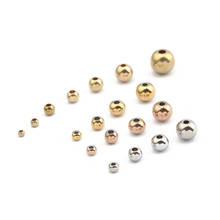 1pack/lot Stainless Steel Smooth Ball Space Beads 3mm 4mm 5mm 6mm Bracelet Loose Beads For DIY Jewelry Making Accessories 2024 - buy cheap
