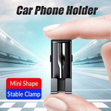 Soporte Universal de teléfono móvil en forma de Mini para coche, montaje de rejilla de ventilación, No magnético, para iPhone 2024 - compra barato