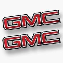 Pegatina de vinilo para ventana de camión y coche, Logo plateado para x2 GMC 2024 - compra barato
