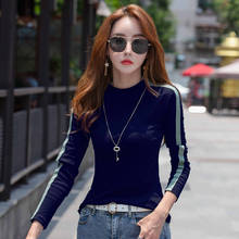 Autumn Winter T-shirt Long Sleeve Turtleneck T Shirt Women Cotton Tshirt Casual Tops Tees Women's T-shirts New Hot Ropa De Mujer 2024 - buy cheap