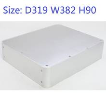 D319 w382 h90 dac amplificador caso chassi de alumínio fonte de alimentação diy design curvo gabinete decodificador escudo fone de ouvido amp habitação 2024 - compre barato