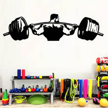 Diy Weightlifting Art Sticker Waterproof Wall Stickers Kids Room Nature Decor Wall Decals Waterproof Wallpaper Adesivo De Parede 2024 - buy cheap