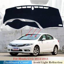 Cubierta protectora para salpicadero de coche, accesorio para Honda Civic 9 2012 2013 2014 2015 FB FK FA, parasol, alfombra Anti-UV 2024 - compra barato