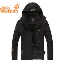 Jack Wolfskin Outdoor Jacket  Hooded Waterproof Coat Men Spring  Autumn Male Zipper Jacket Sportswear Windbreak  Climbing 2024 - buy cheap