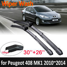 Escobillas de limpiaparabrisas delantero para coche, accesorios de coche para Peugeot 408 MK1 2010 2011 2012 2013 2014 2024 - compra barato