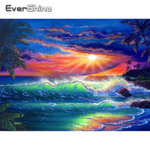 Evershine Diamond Painting Landscape Sea Full Drill Square Diamond Mosaic Scenery Diamond Embroidery Cross Stitch Kit Rhinestone 2024 - buy cheap