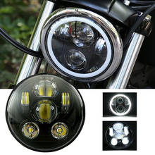 5.75inch LED Motorcycle Headlight for Harley Davidson Iron 883 Sportster Dyna High Low Beam 30W Motorbike Projector Headlamp 2024 - buy cheap