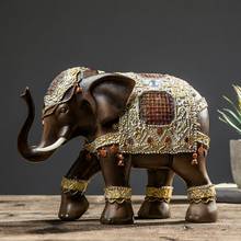 Southeast Asia Home Elephant Ornaments Creative Lucky Feng Shui Living Room Porch Office dDecorations 2024 - buy cheap